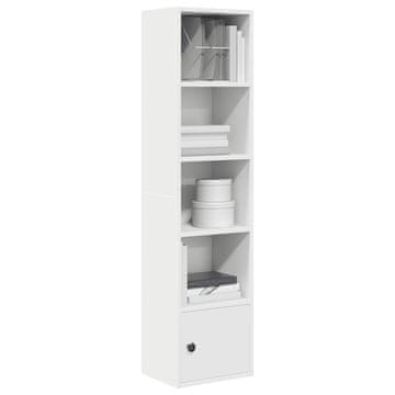 Vidaxl Polica, bijela, 31x24x127 cm, materijal na bazi drva