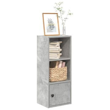 Vidaxl Polica, betonsko siva, 31x24x77 cm, materijal na bazi drva