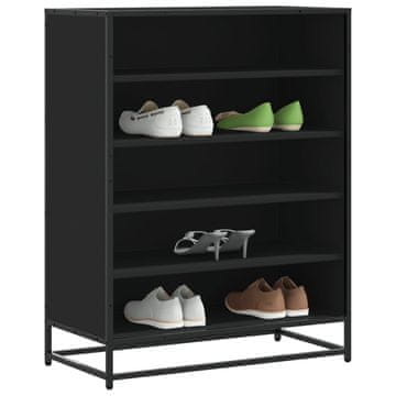 Vidaxl Ormarić za cipele Crni 75x38x97,5 cm