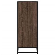 Vidaxl Ormarić za cipele smeđi hrast Konstruirano drvo i metal