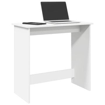 Vidaxl Radni stol, bijeli, 80x40x75 cm, materijal na bazi drva