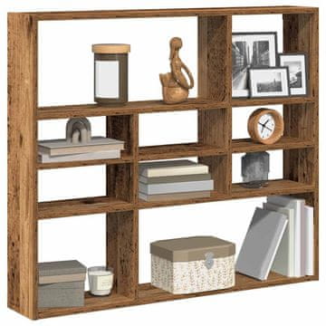 Vidaxl Zidna polica, staro drvo 90x16x78 cm Materijal na bazi drva