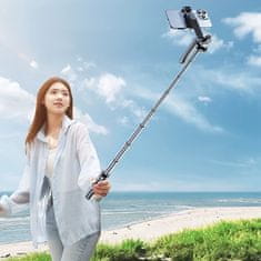MG Telescopic Bluetooth selfie štap 1.75m, crno