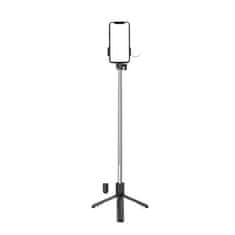 MG Telescopic Bluetooth selfie štap s LED svjetlom 1m, crno