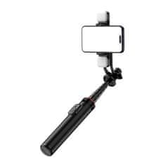 MG Tripod Bluetooth selfie štap s LED svjetlom 1.3m, crno