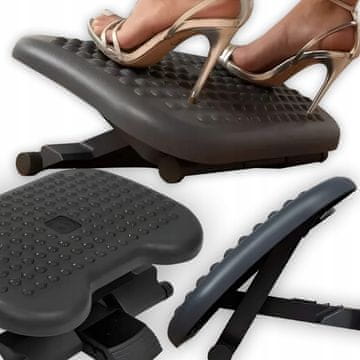 Dexxer Univerzalni podesivi masažni uredski naslon za noge