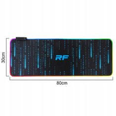 Dexxer Osvijetljena LED RGB računalna podloga za miš i tipkovnicu 80x30cm MATIX RF