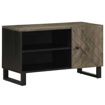 Vidaxl TV stalak crni 80x33x46 cm masivno drvo manga