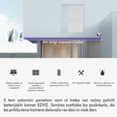 EZVIZ IP kamera 8.0MP bežična BC1C + solarni panel CS-BC1C/SP (4K)