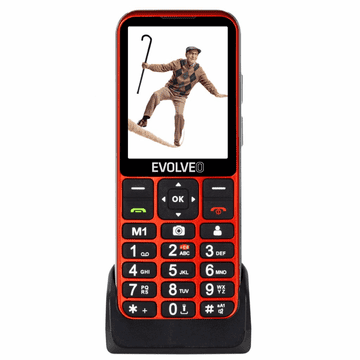 Evolveo Easyphone LT EP-880 telefon na tipke za starije 4G crveni