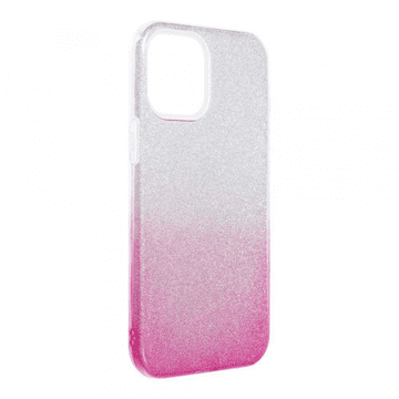 Onasi Silikonska maskica s šljokicama Bling 2u1 za Samsung Galaxy A54 - srebrno roza