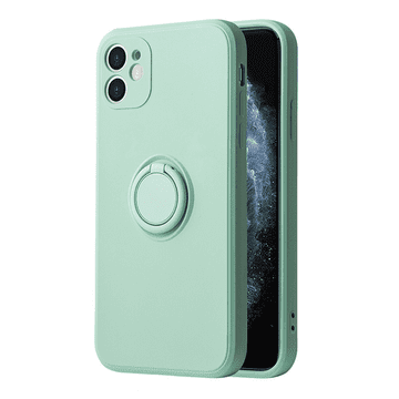 Onasi Silikonska maskica Liquid Ring za Xiaomi Redmi Note 11 5G - mint