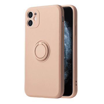 Onasi Silikonska maskica Liquid Ring za Xiaomi Redmi Note 12 4G - roza
