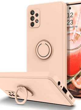 Onasi Silikonska maskica Liquid Ring za Samsung Galaxy A53 - roza