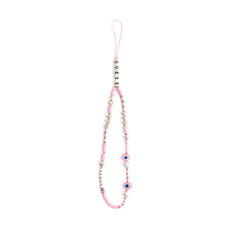 Guess GUSTBOHP narukvica / privjesak za telefon - Beads Shell roza