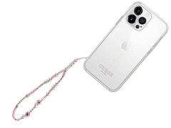 Guess GUSTBOHP narukvica / privjesak za telefon - Beads Shell roza