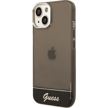 Guess GUHCP14SHGCOK silikonska maskica za iPhone 14 6.1 - tamno prozirna