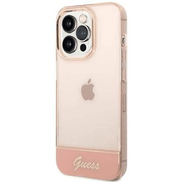 Guess GUHCP14LHGCOP silikonska maskica za iPhone 14 Pro - roza