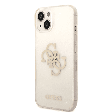 Guess GUHCP14SPCUGL4GTR silikonska maskica za iPhone 14 6.1 - prozorna sa zlatnim šljokicama