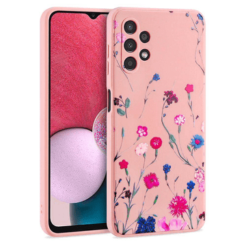 Onasi Tekuća silikonska maskica Pomlad za Samsung Galaxy A13 LTE A135 - roza