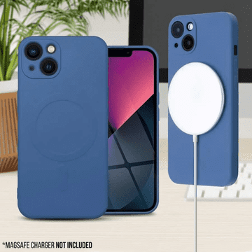 Onasi Silikonska maskica MagSafe za iPhone 14 Pro - mat moder