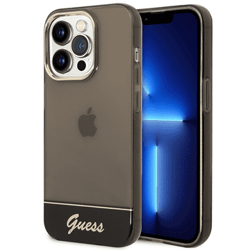 Guess GUHCP14XHGCOK silikonska maskica za iPhone 14 Pro Max - tamno prozirna