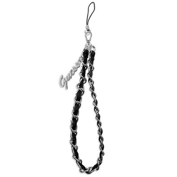 Guess GUSTSASSK narukvica / privjesak za telefon - Chain Charms crna