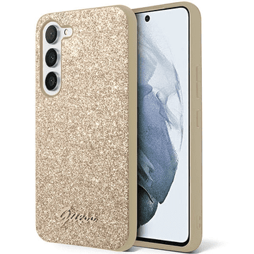 Guess GUHCS23MHGGSHD ovitek za Samsung Galaxy S23 Plus 5G - zlat z bleščičami