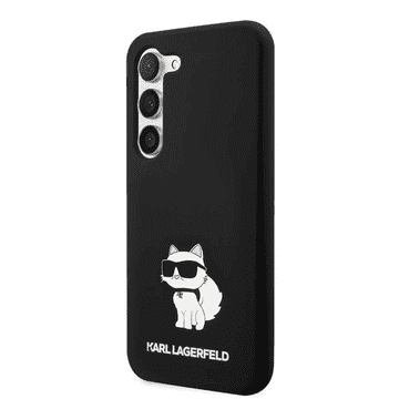 Karl Lagerfeld Originalna maskica za Samsung Galaxy S23 5G - IML NFT Choupette Body - crna silikonska zaštita - KLHCS23SSNCHBCK