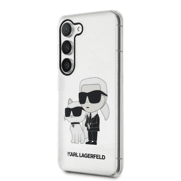 Karl Lagerfeld Originalan ovitek Samsung Galaxy S23 Plus 5G - Glitter IML NFT Full Bodies - proziran ovitek s bleštavicama - KLHCS23MHNKCTGT
