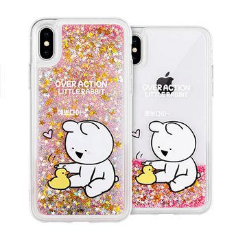 Onasi Silikonska maskica Teddy s ružičastim sjajem za Samsung Galaxy S9 G960 - prozirna