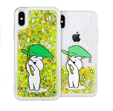 Onasi Silikonska maskica Teddy sa zelenim sjajem za Samsung Galaxy S9 G960 - prozirna