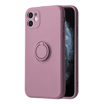 Onasi Silikonska maskica Liquid Ring za Xiaomi Redmi 10 4G - ljubičasta