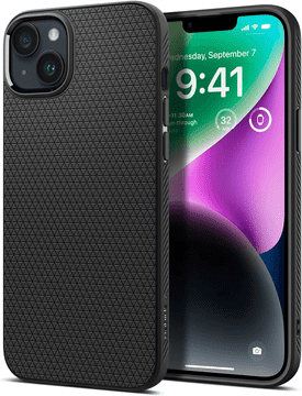 Spigen Liquid Air silikonska maskica za iPhone 15 Plus 6.7 crna