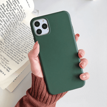 Onasi Silikonska maskica za iPhone 15 Plus - mat zelena