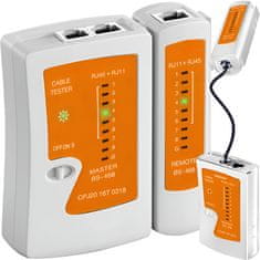 MG Bigstren ispitivač kabela RJ45 / RJ11, bijela/naranča