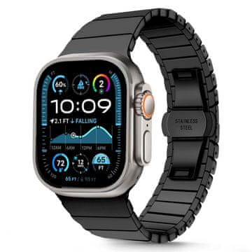 Tech-protect Linkband remen za Apple Watch 44/45/46/49mm, black
