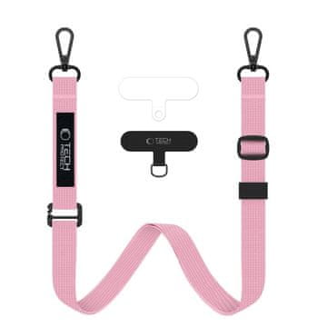 Tech-protect Rope Crossbody vezica za mobitel, ružičasta