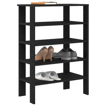 Vidaxl Stalak za cipele Crni 61x32x87,5 cm Materijal na bazi drveta
