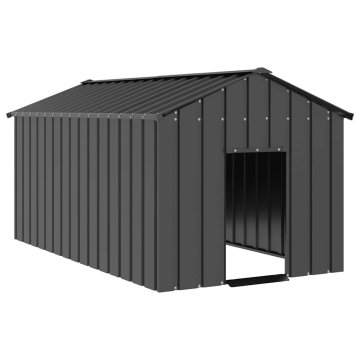 Vidaxl Pseći boks s krovom 114x202x101 cm Pocinčani čelik