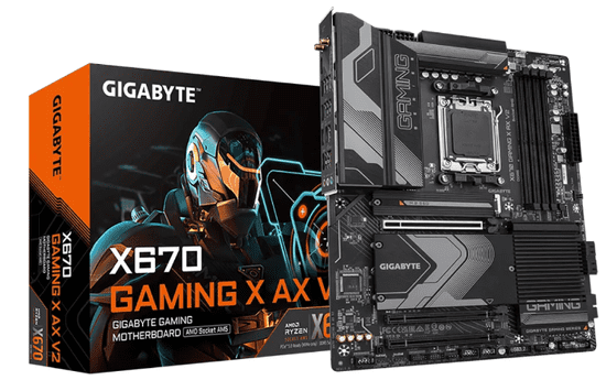 Gigabyte X670 Gaming X AX V2 matična ploča, DDR5, SATA3, USB3.2Gen2x2, DP, WiFi 6E, AM5 ATX (X670 GAMING X AX V2)