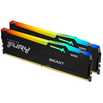 Kingston Fury Beast 64GB (2x32GB) 5600MT/s DDR5 CL40 EXPO/XMP KF556C40BB2AK2-64 RGB RAM