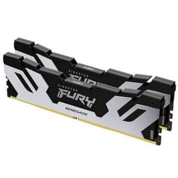 Kingston Fury Renegade Silver 32GB (2x16GB) 6400MT/s DDR5 CL32 XMP KF564C32RSK2-32 RGB RAM memorija