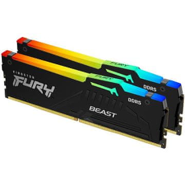 Kingston Fury Beast 16GB (2x8GB) 6000MT/s DDR5 CL36 EXPO KF560C36BBEAK2-16 RGB RAM