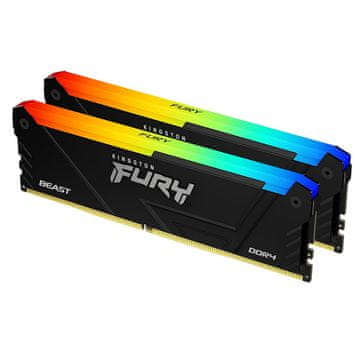 Kingston Fury Beast 16GB (2x8GB) 3600MT/s DDR4 CL17 KF436C17BB2AK2/16 RGB RAM memorija