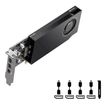 PNY RTX A400 4B GDDR6 VCNRTXA400-PB low profile profesionalna grafička kartica