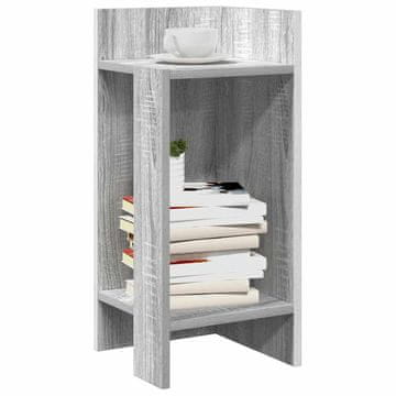 Vidaxl Pomoćni stolići 2 kom s policom, sivi hrast sonoma, 25,5 x 27 x 60 cm
