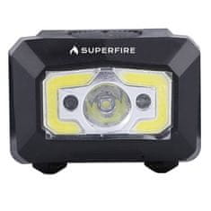 Superfire X30 LED prednja svjetiljka s beskontaktnim prekidačem 500lm, crno