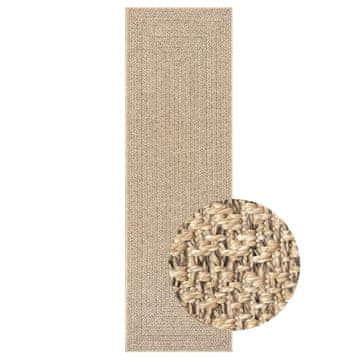 Vidaxl Tepih ZIZUR 80 x 250 cm s izgledom jute unutarnji i vanjski