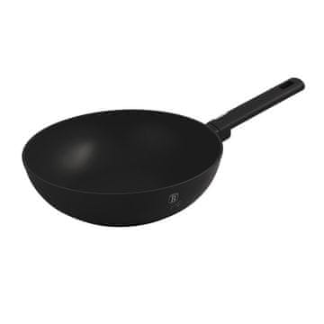 Berlingerhaus WOK tava s titanskim premazom, 28 cm, Mat crna kolekcija